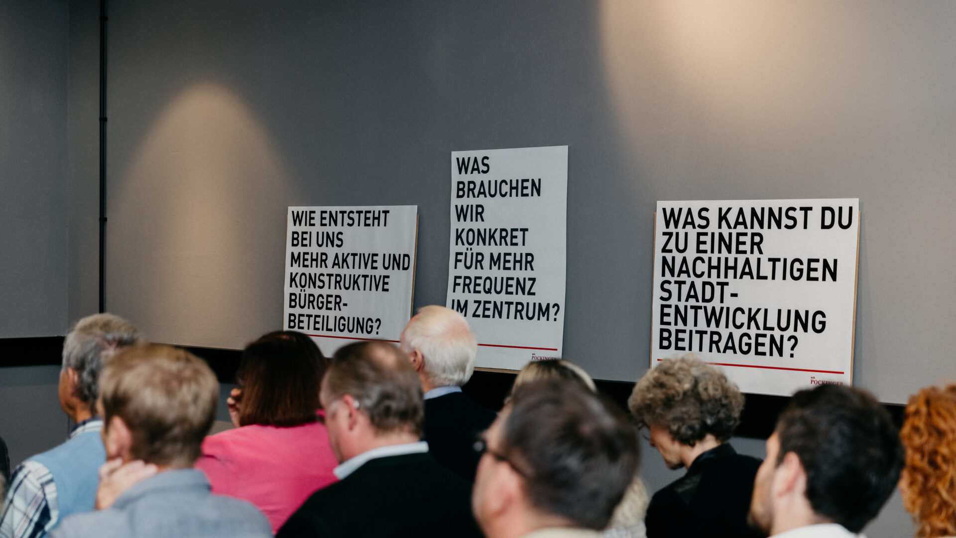 Eröffnung Das Pockinger Zuhörer und Ideentafeln