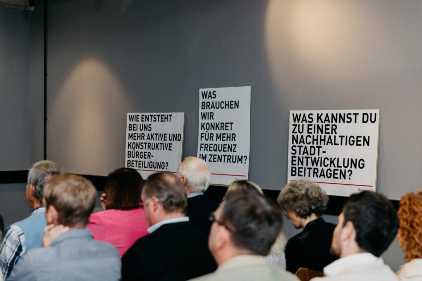 Eröffnung Das Pockinger Zuhörer und Ideentafeln