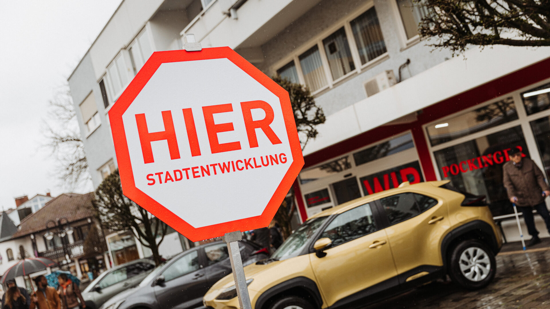 Stadtentwicklung Stoppschild Hier