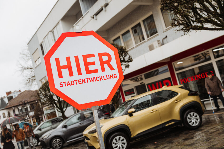 Stadtentwicklung Stoppschild Hier
